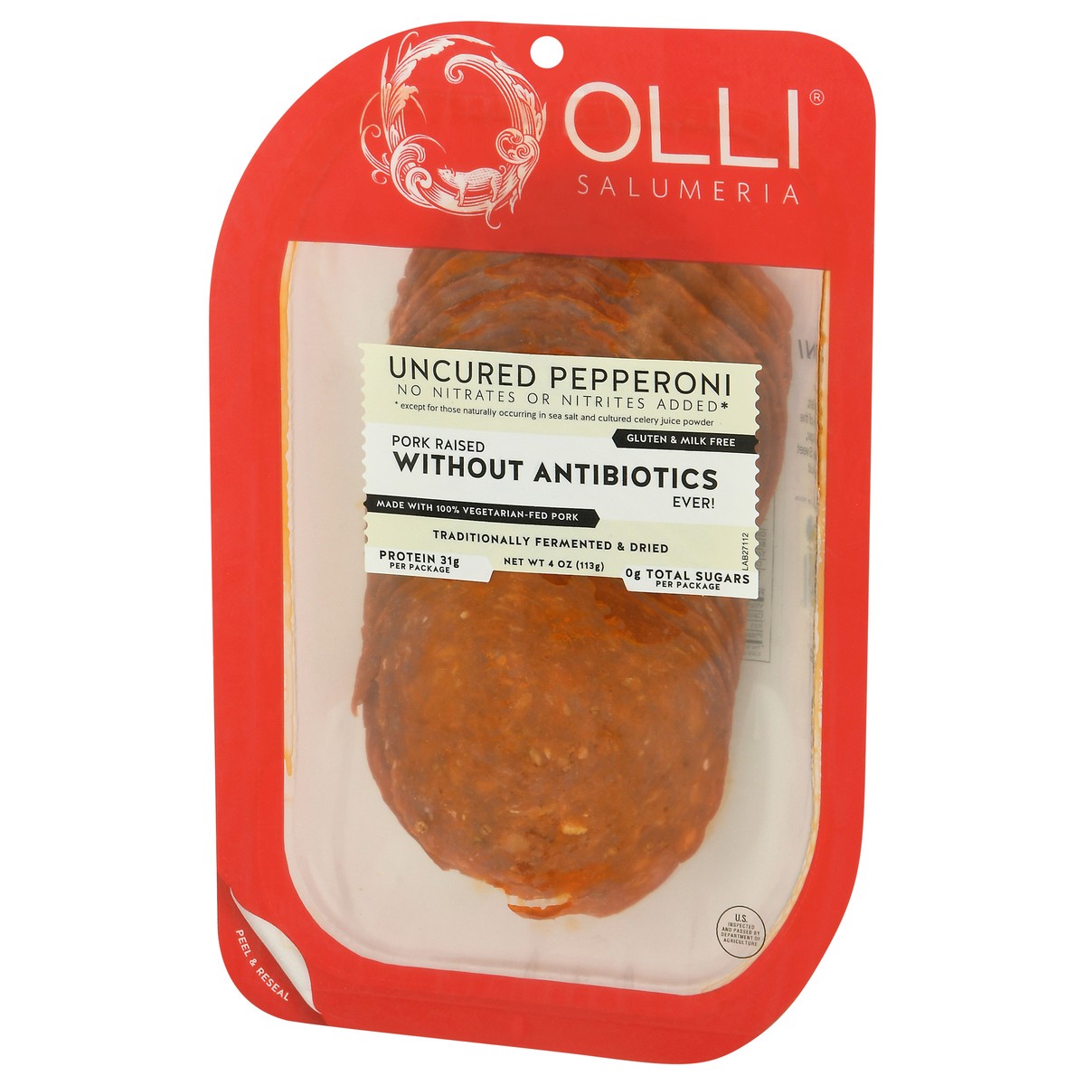 slide 9 of 12, Olli Salumeria Ollisalami Sliced Pepperoni, 1 ct