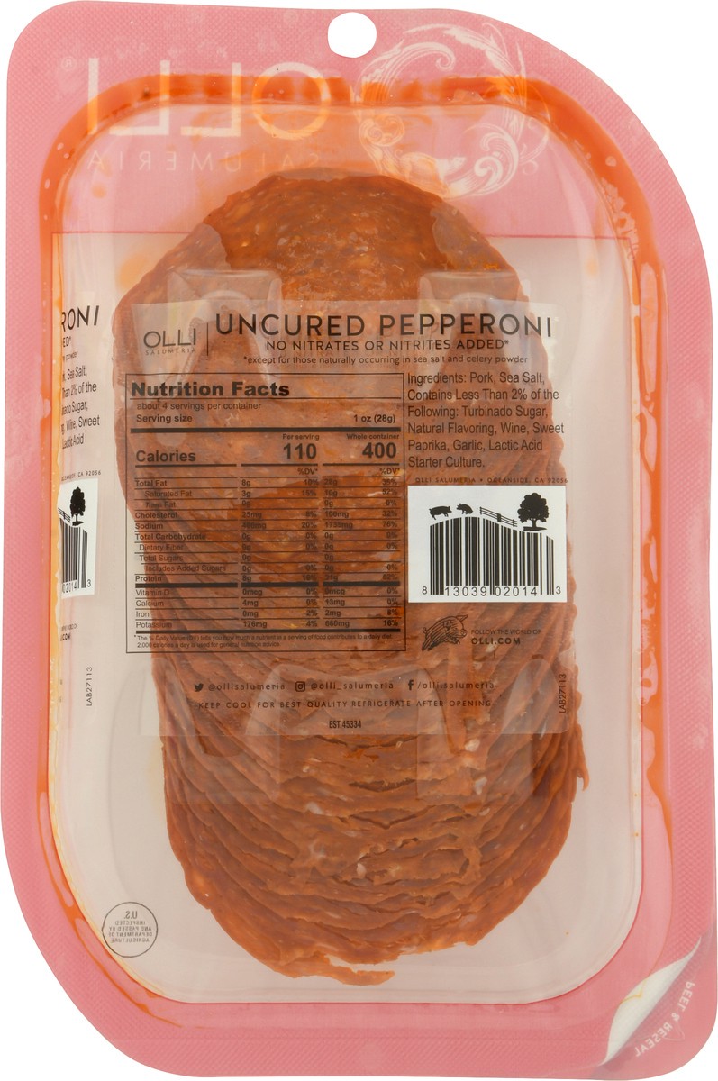 slide 3 of 12, Olli Salumeria Ollisalami Sliced Pepperoni, 1 ct