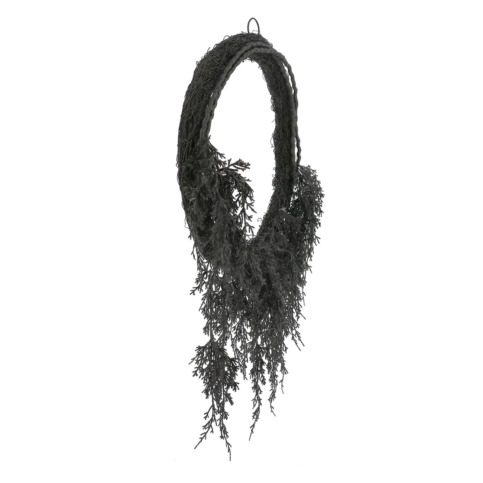 slide 3 of 3, 20" Black Cypress Wreath By Ashland, 20 in x 3 in x 30 in