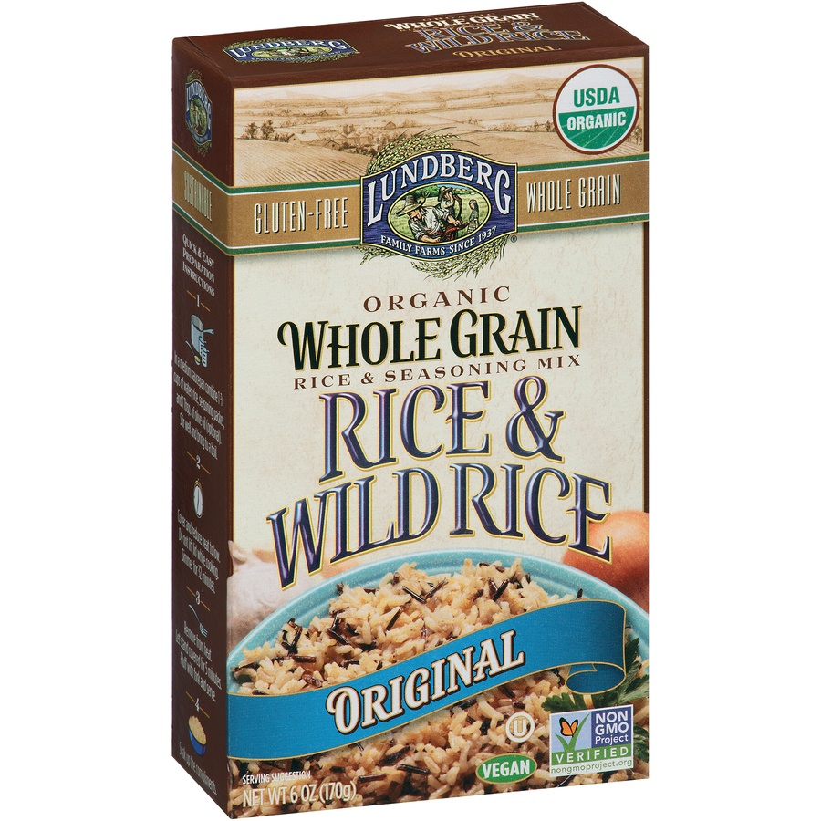 slide 2 of 8, Lundberg Family Farms Organic Original Whole Grain & Wild Rice 6 oz, 