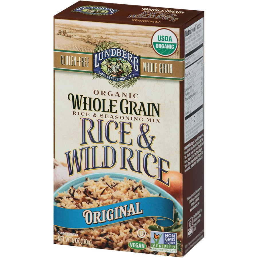 slide 3 of 8, Lundberg Family Farms Organic Original Whole Grain & Wild Rice 6 oz, 