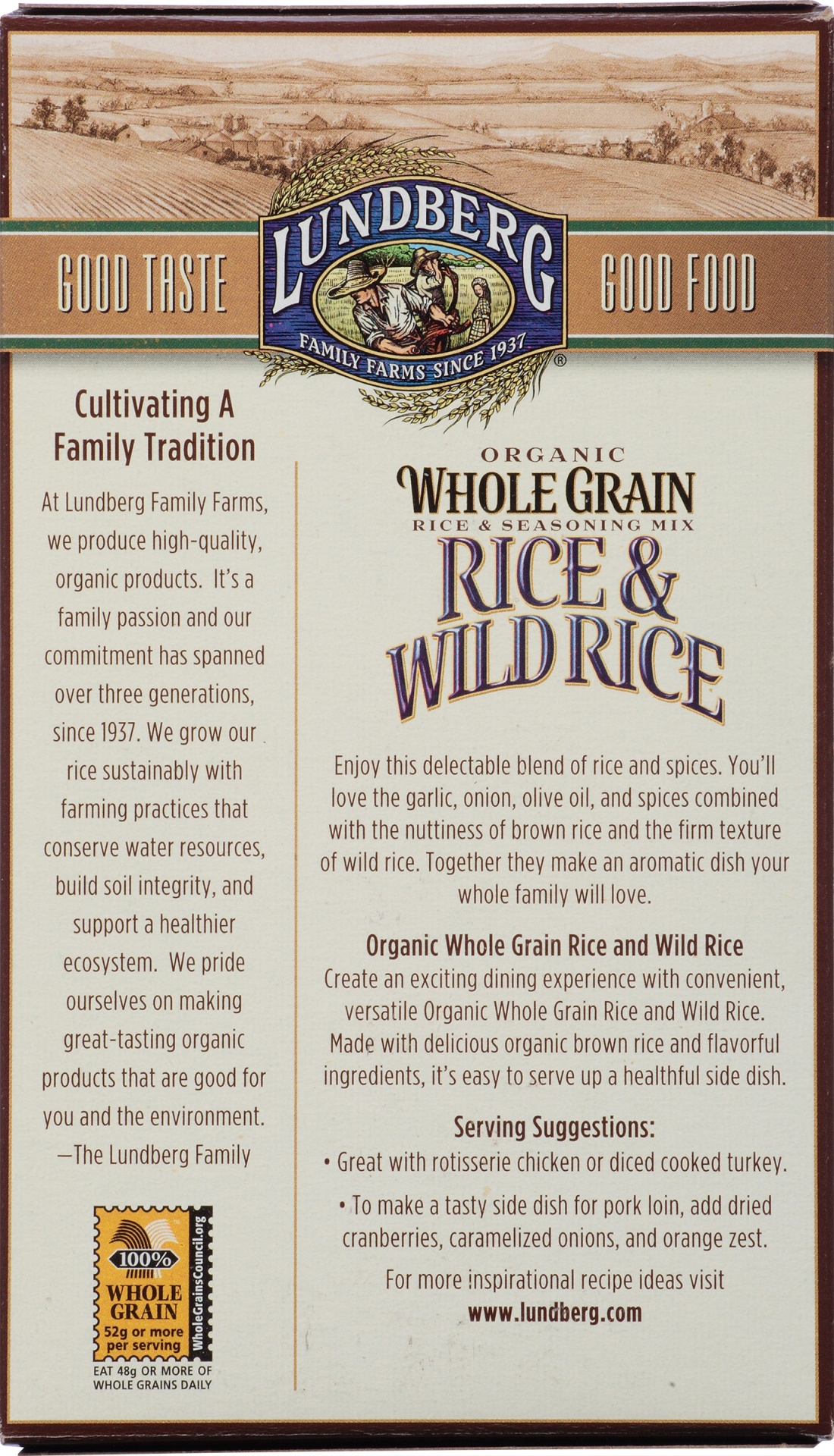 slide 6 of 8, Lundberg Family Farms Organic Original Whole Grain & Wild Rice 6 oz, 