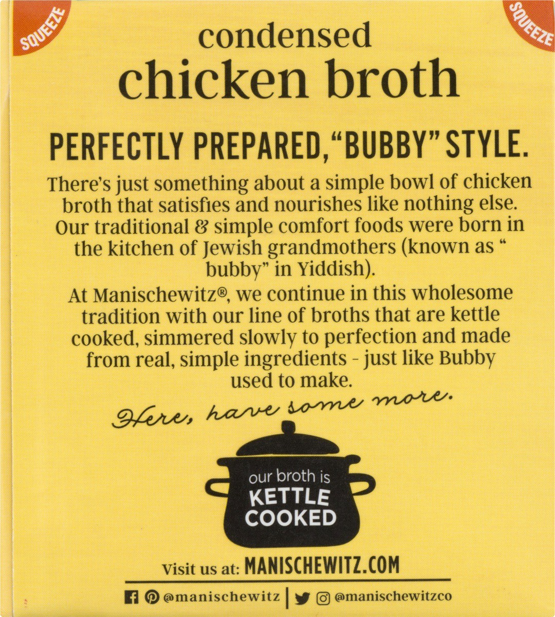 slide 7 of 9, Manischewitz Condensed Chicken Broth, 12 oz