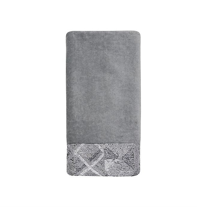 slide 1 of 1, Croscill Sloan Hand Towel - Grey, 1 ct