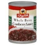 slide 1 of 1, ShopRite Whole Berry Cranberry Sauce, 14 oz