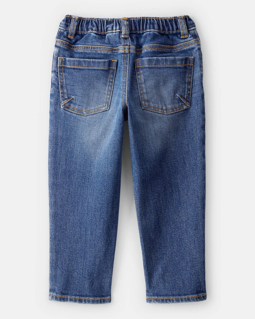 slide 3 of 3, Oshkosh Toddler Boy Mid-Rise Distressed Denim Jeans - Blue Blue 2T, 1 ct