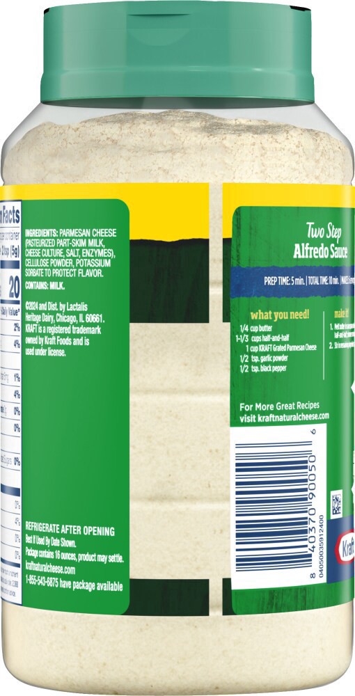 slide 4 of 4, Kraft Grated Parmesan Cheese Shaker Bottle, 16 oz