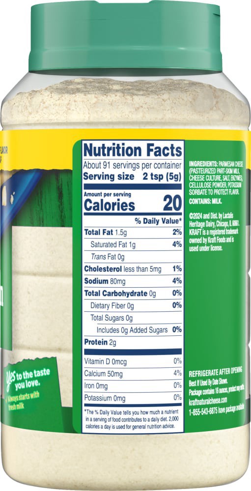 slide 2 of 4, Kraft Grated Parmesan Cheese Shaker Bottle, 16 oz