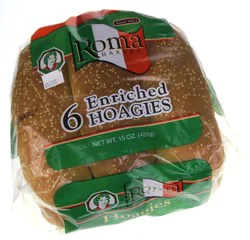 Roma Bakery Enriched Hoagies