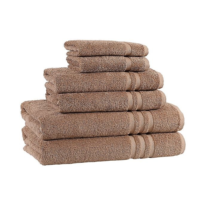 slide 2 of 2, Linum Home Textiles Denzi Towel Set - Latte, 6 ct