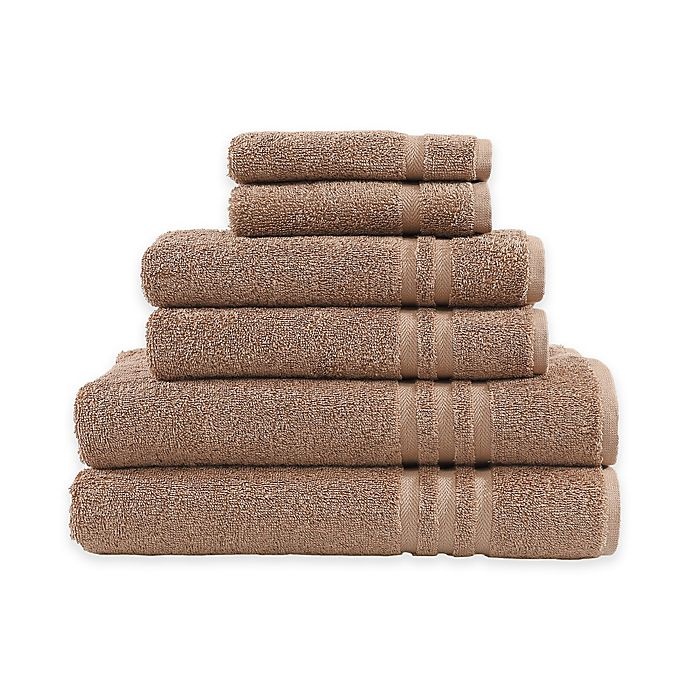 slide 1 of 2, Linum Home Textiles Denzi Towel Set - Latte, 6 ct