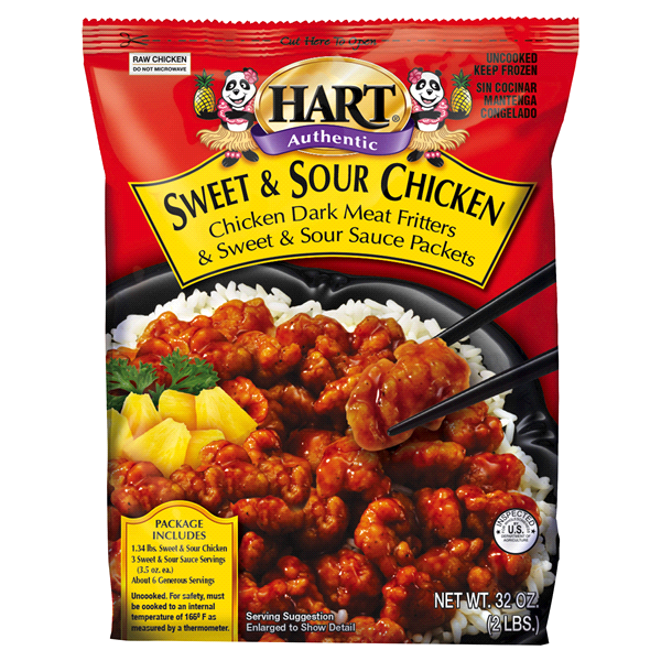 slide 1 of 1, Hart Authentic Sweet & Sour Chicken, 2 lb