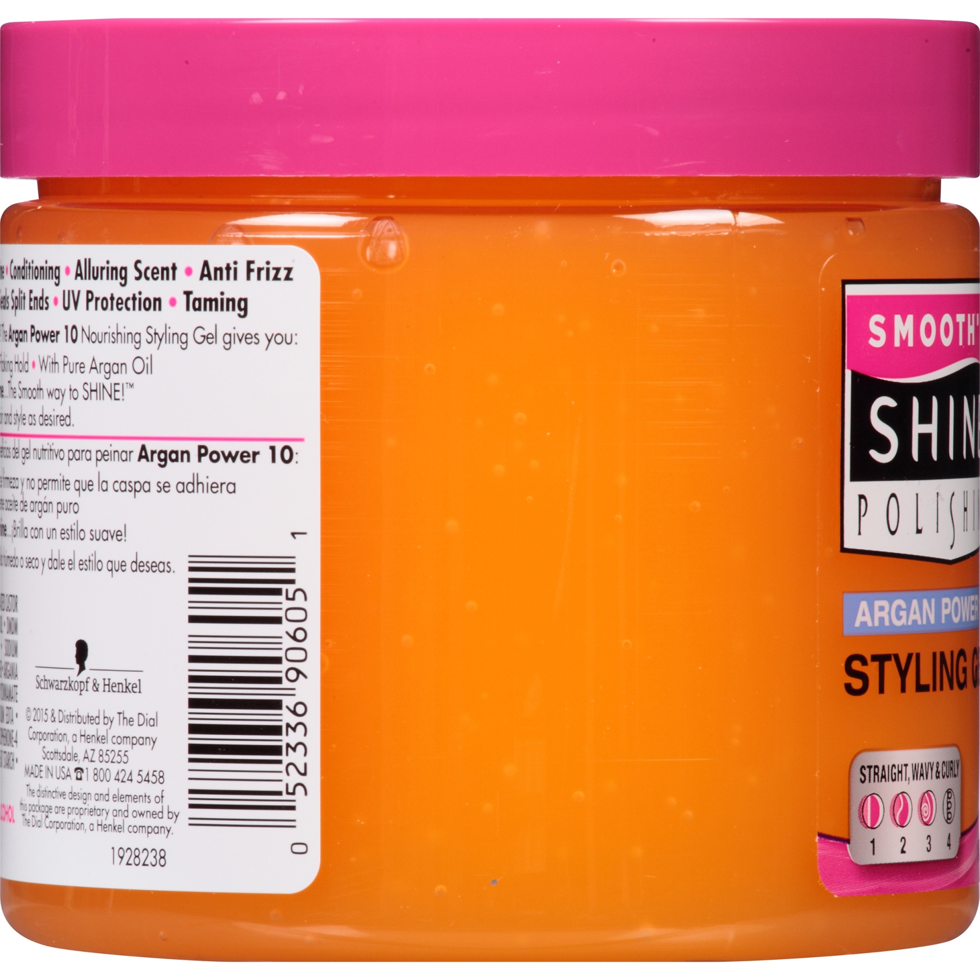 slide 2 of 5, Smooth 'n Shine Polishing Argan Power 10 Nourishing Styling Gel, 1 ct