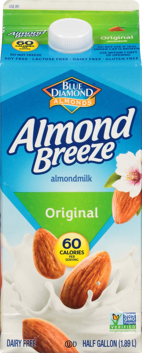 slide 13 of 14, Almond Breeze Original Almondmilk, 64 oz, 1/2 gal