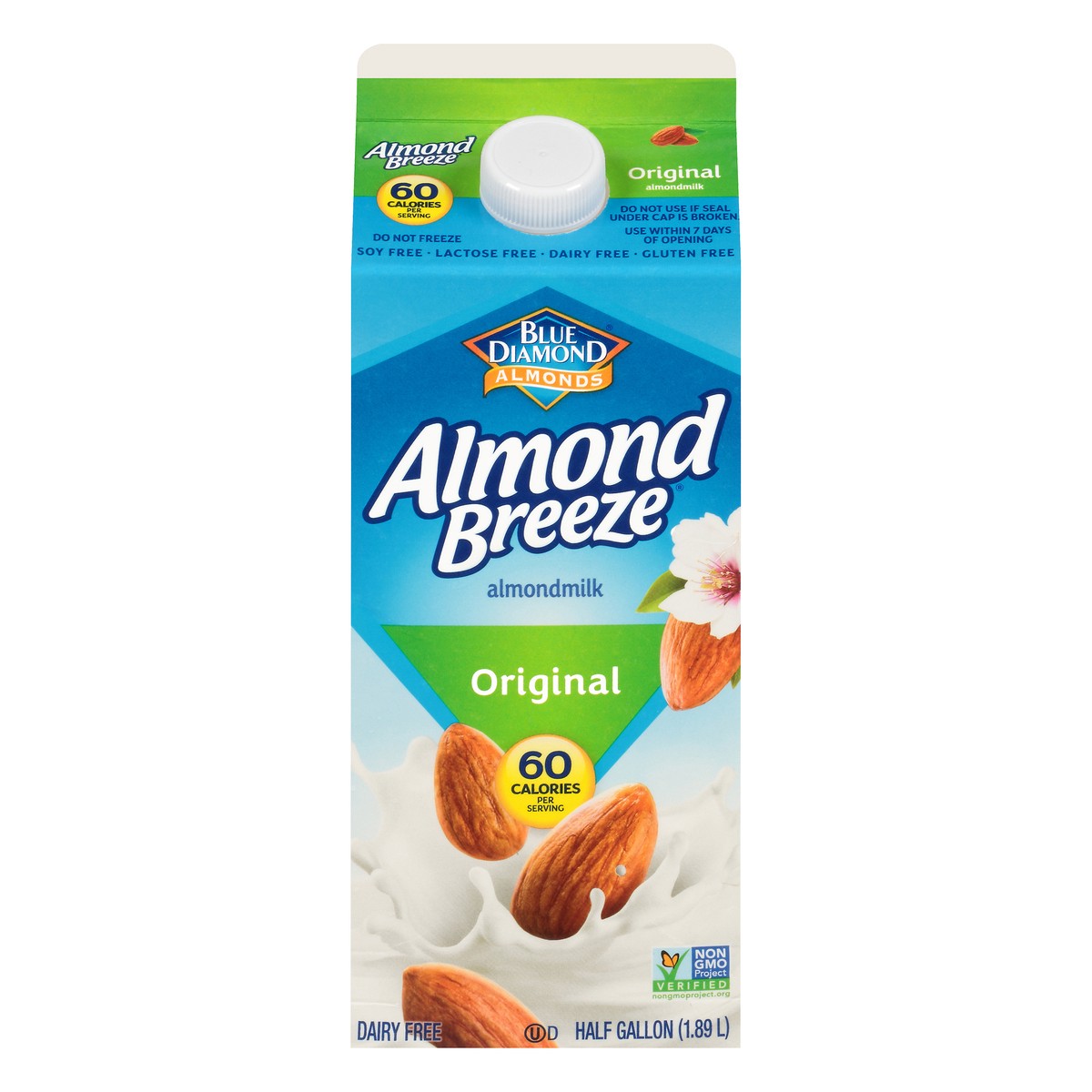 slide 4 of 14, Almond Breeze Original Almondmilk, 64 oz, 1/2 gal