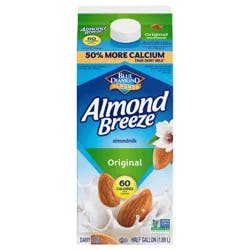 Blue Diamond Almond Breeze Original Almondmilk, 64 oz