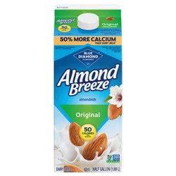 Blue Diamond Almond Breeze Original Almondmilk, 64 oz