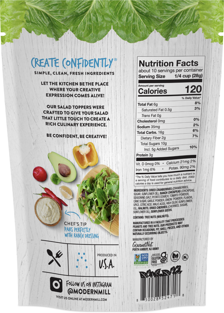 slide 3 of 4, Modern Mill Ranch Salad Topper, 10 oz