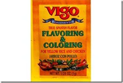 Vigo True Spanish Flavor Flavoring & Coloring 4 - 0.035 oz Envelopes