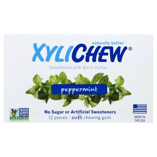 slide 1 of 1, Xylichew Xylchw Peppermint Gum, 12 ct