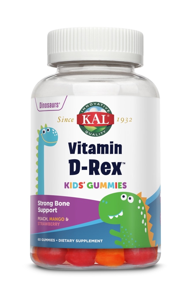 slide 1 of 1, Kal Vitamin D-Rex Gummies, 60 ct