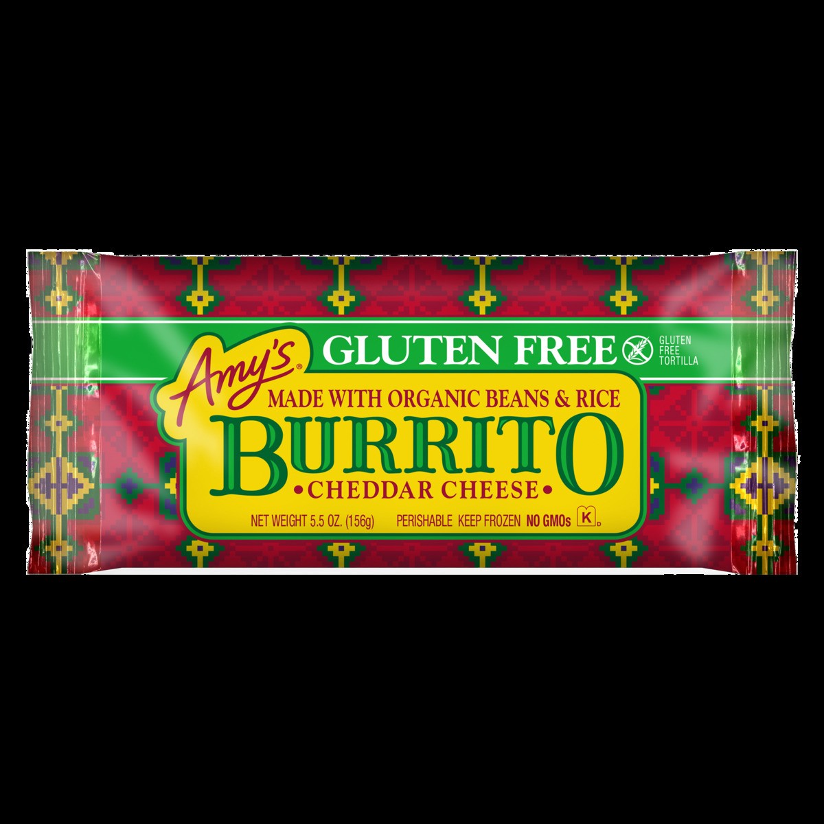 slide 1 of 8, Amy's Cheddar Cheese Burrito, Gluten Free, 5.5 oz