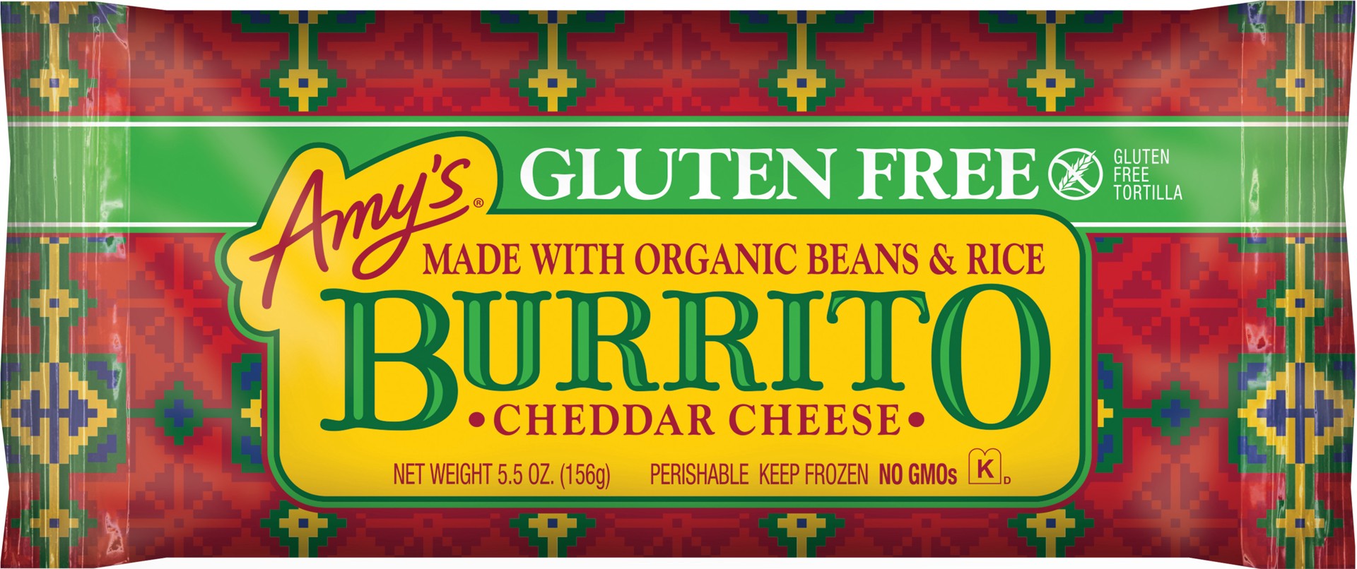 slide 1 of 8, Amy's Kitchen Gluten Free Bean & Cheese Burrito, 5.5 oz