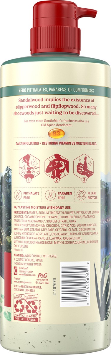 slide 2 of 8, Old Spice Men's Body Wash for Men, Sandalwood + Aloe Vera, 24/7 Shower Fresh, 18 oz, Exfoliation + Moisturization, 26oz, 26 fl oz