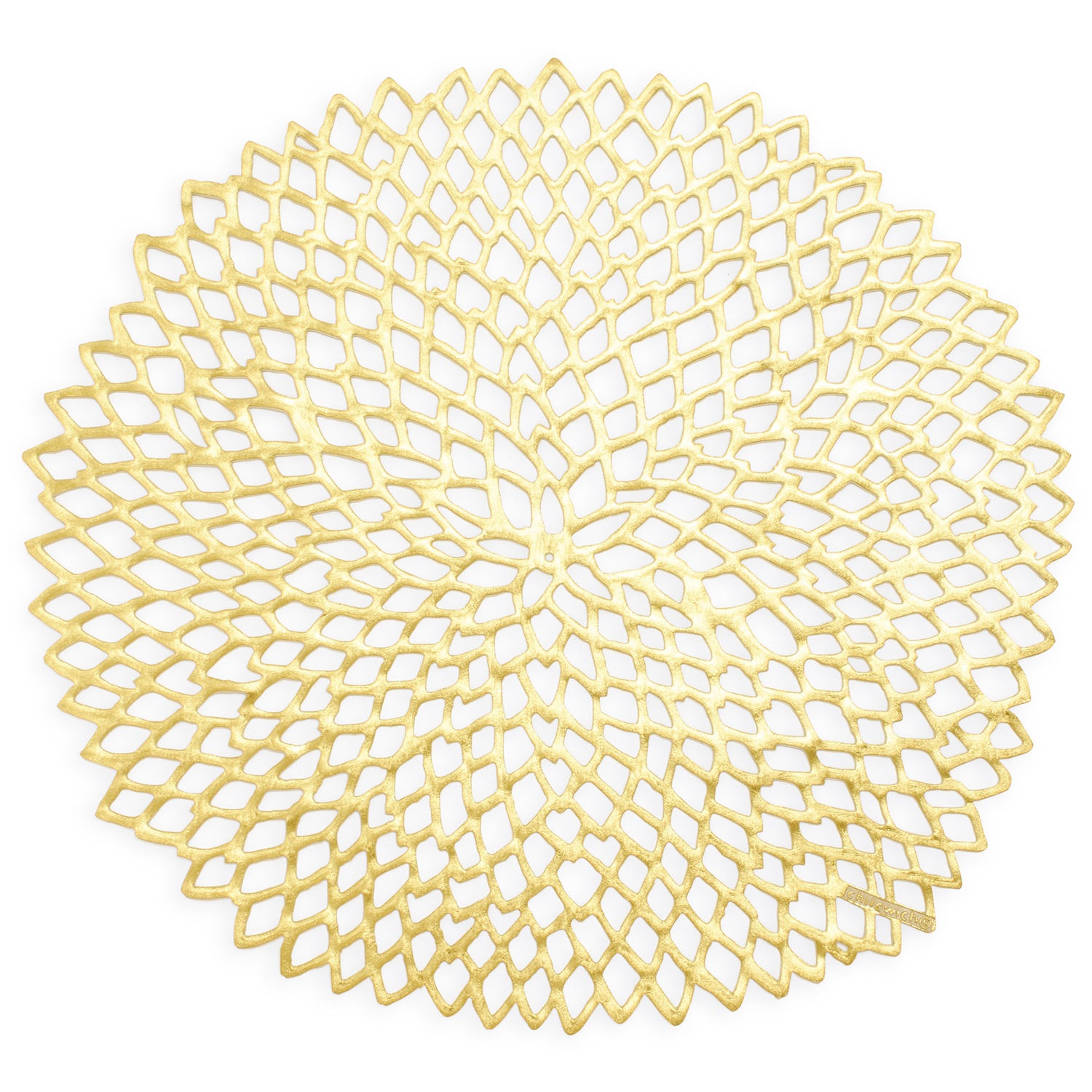 slide 1 of 1, Chilewich Gold Pressed-Dahlia Placemat, 1 ct