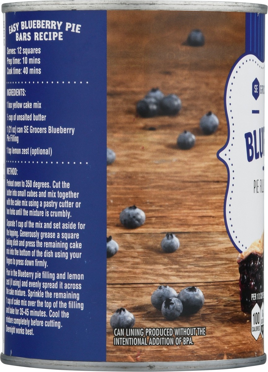 slide 2 of 13, SE Grocers Blueberry Pie Fllng, 21 oz
