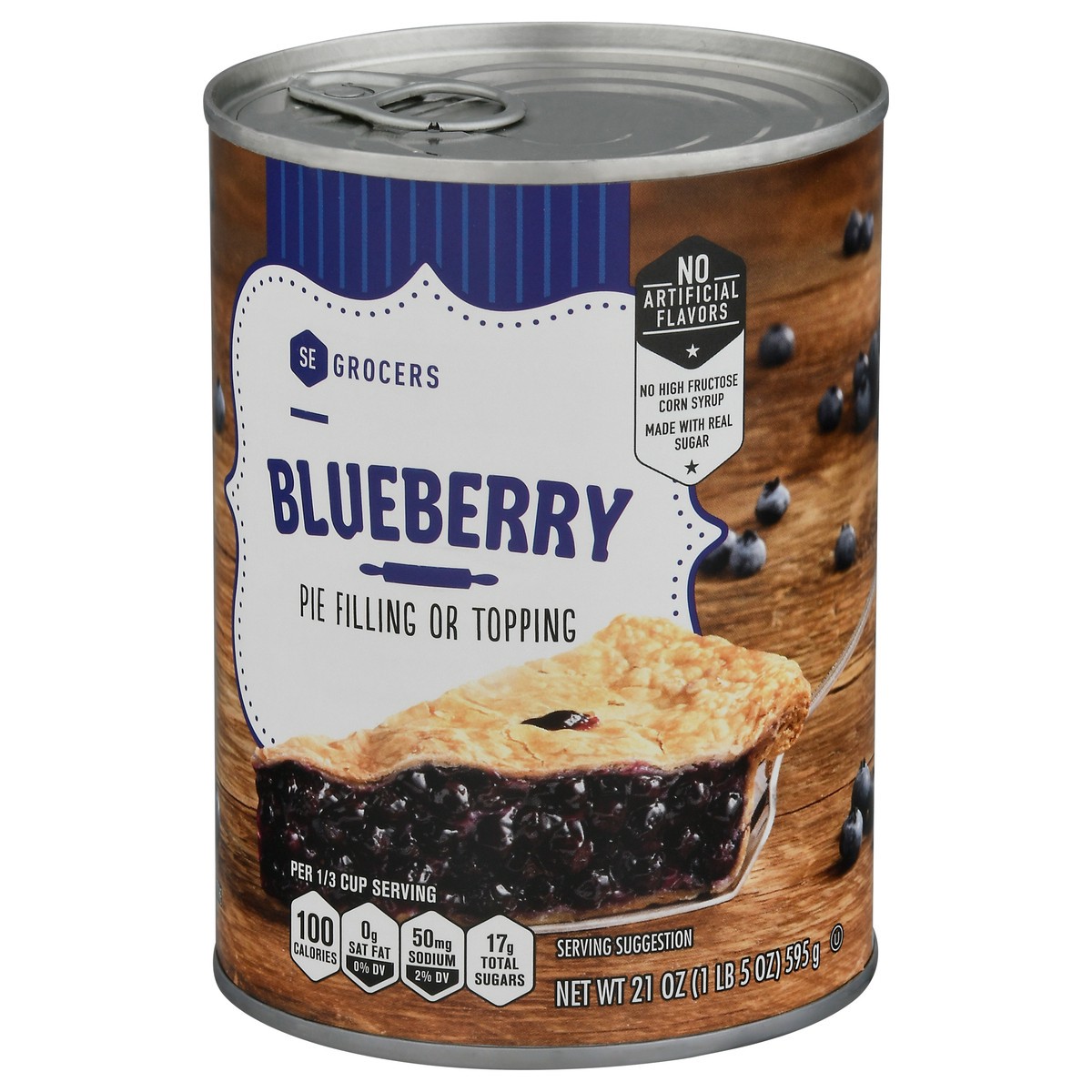 slide 8 of 13, SE Grocers Blueberry Pie Fllng, 21 oz