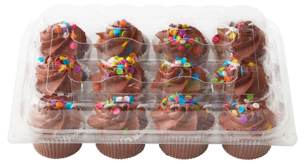 slide 2 of 3, Bakery Fresh Goodness Mini Chocolate Cupcakes, 10 oz