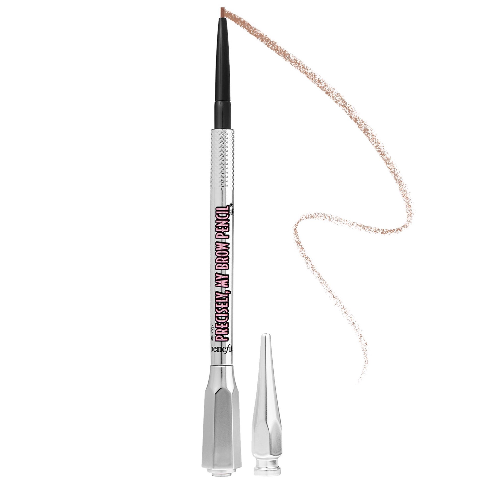 slide 1 of 10, Benefit Cosmetics Precisely, My Brow Pencil Waterproof Eyebrow Definer Shade 3, 0.002 oz/ 0.08 gram