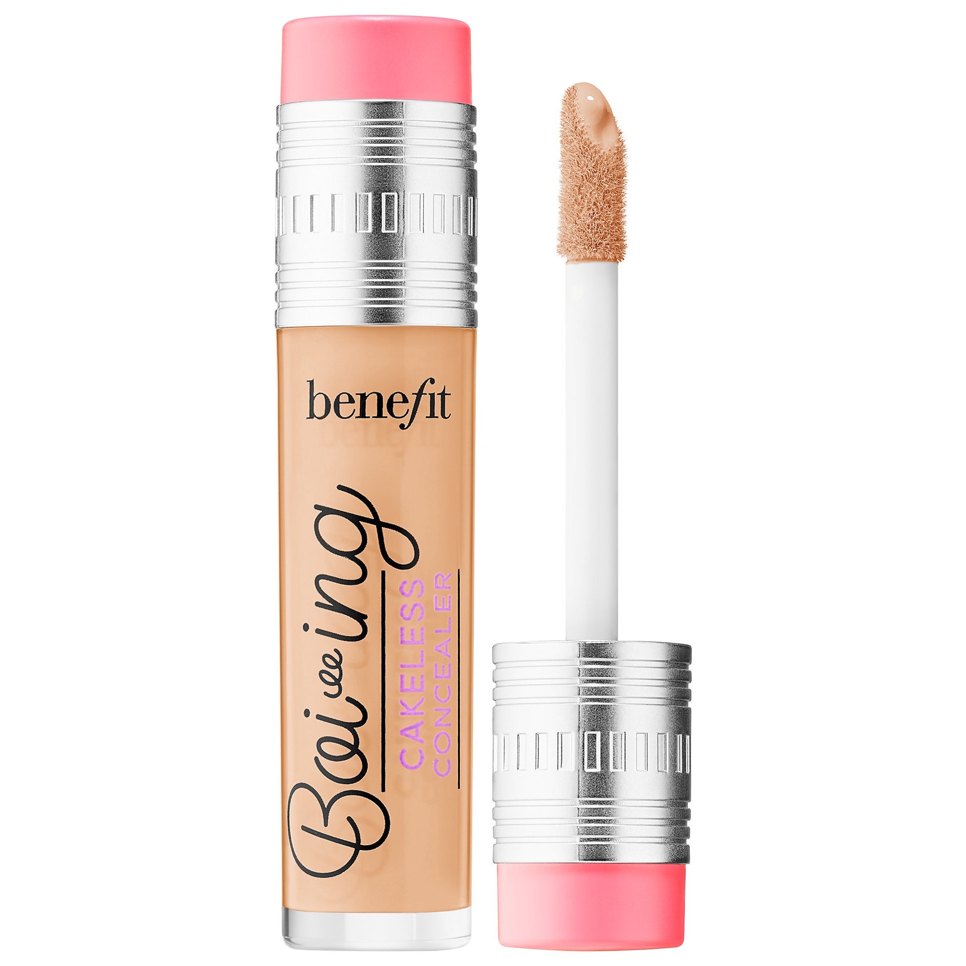 slide 1 of 8, Benefit Cosmetics Boi-ing Cakeless Full Coverage Waterproof Liquid Concealer Shade 5 Feel Good, 0.17 oz/5.0 ml