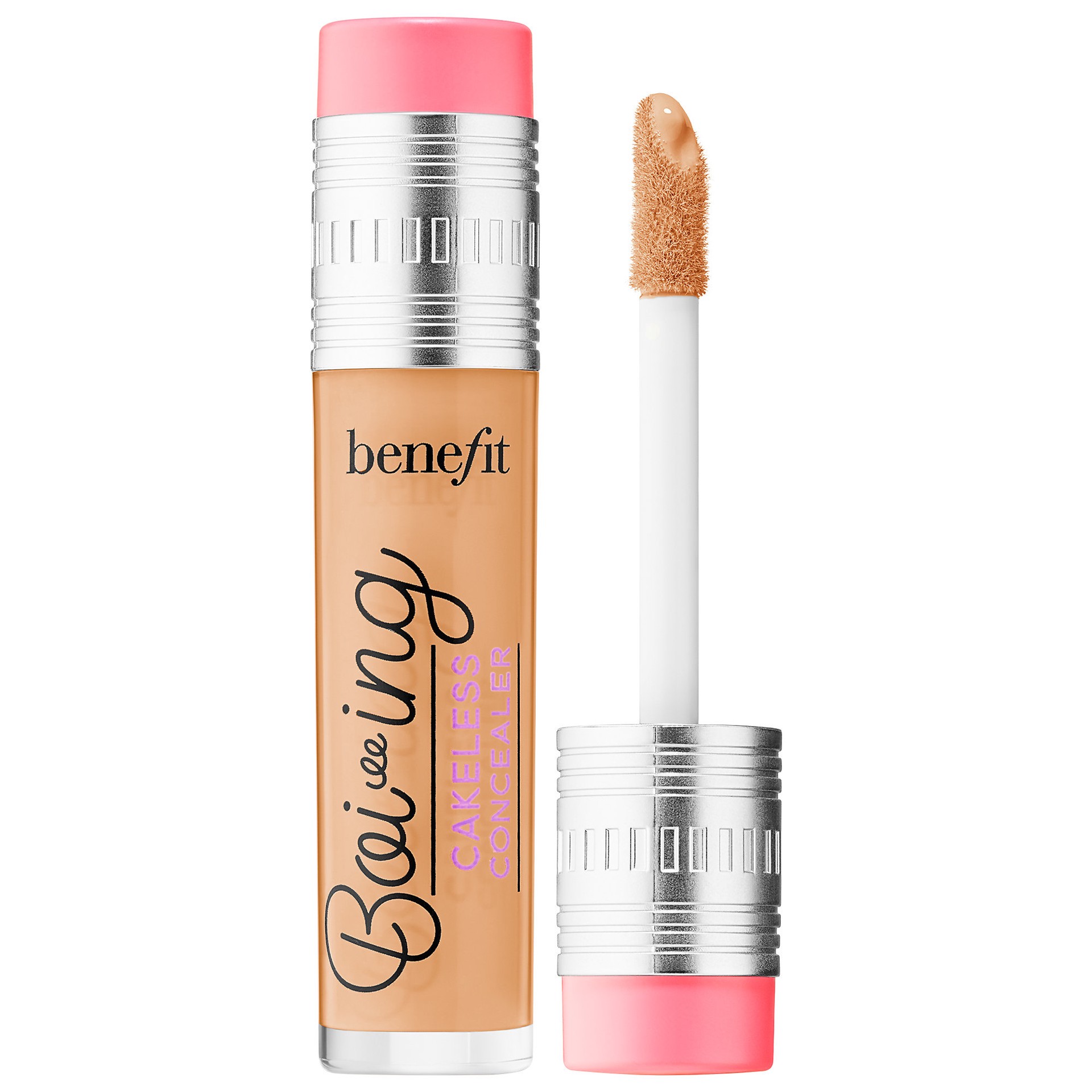 slide 1 of 8, Benefit Cosmetics Boi-ing Cakeless Full Coverage Waterproof Liquid Concealer Shade 6 Fly High, 0.17 oz/5.0 ml
