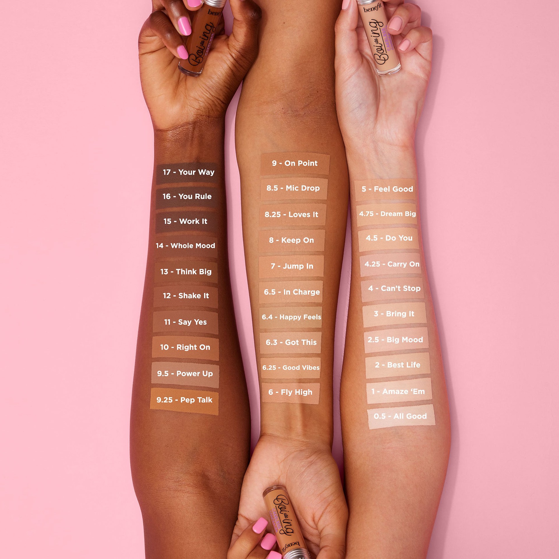 slide 5 of 8, Benefit Cosmetics Boi-ing Cakeless Full Coverage Waterproof Liquid Concealer Shade 6 Fly High, 0.17 oz/5.0 ml