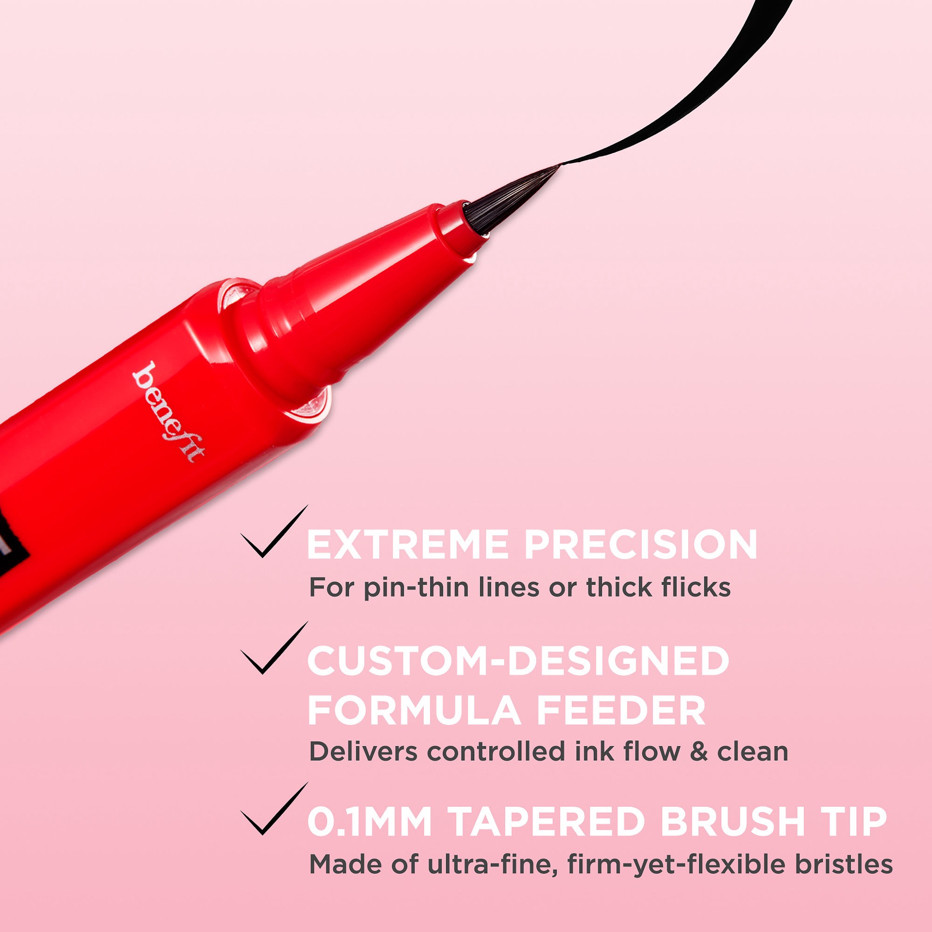 slide 3 of 7, Benefit Cosmetics They're Real! Xtreme Precision Waterproof Liquid Liner Xtra Black, 0.01 oz / 0.35 gram