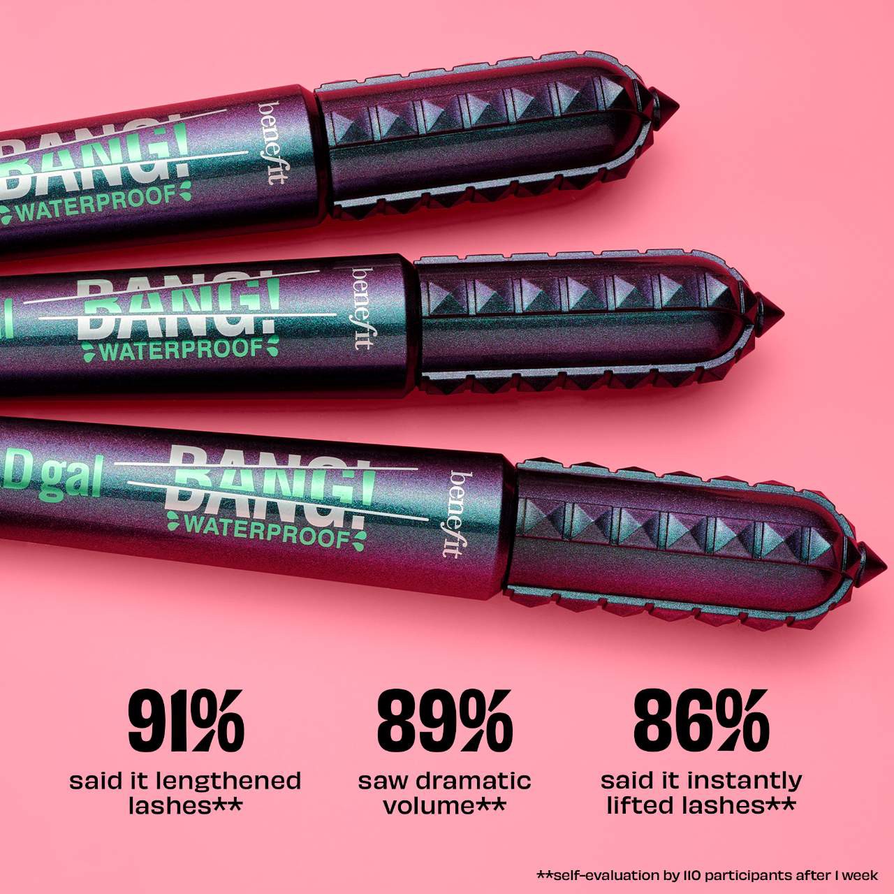 slide 7 of 8, Benefit Cosmetics BADgal BANG! Volumizing Waterproof Mascara, 0.3 oz / 8.5 gram
