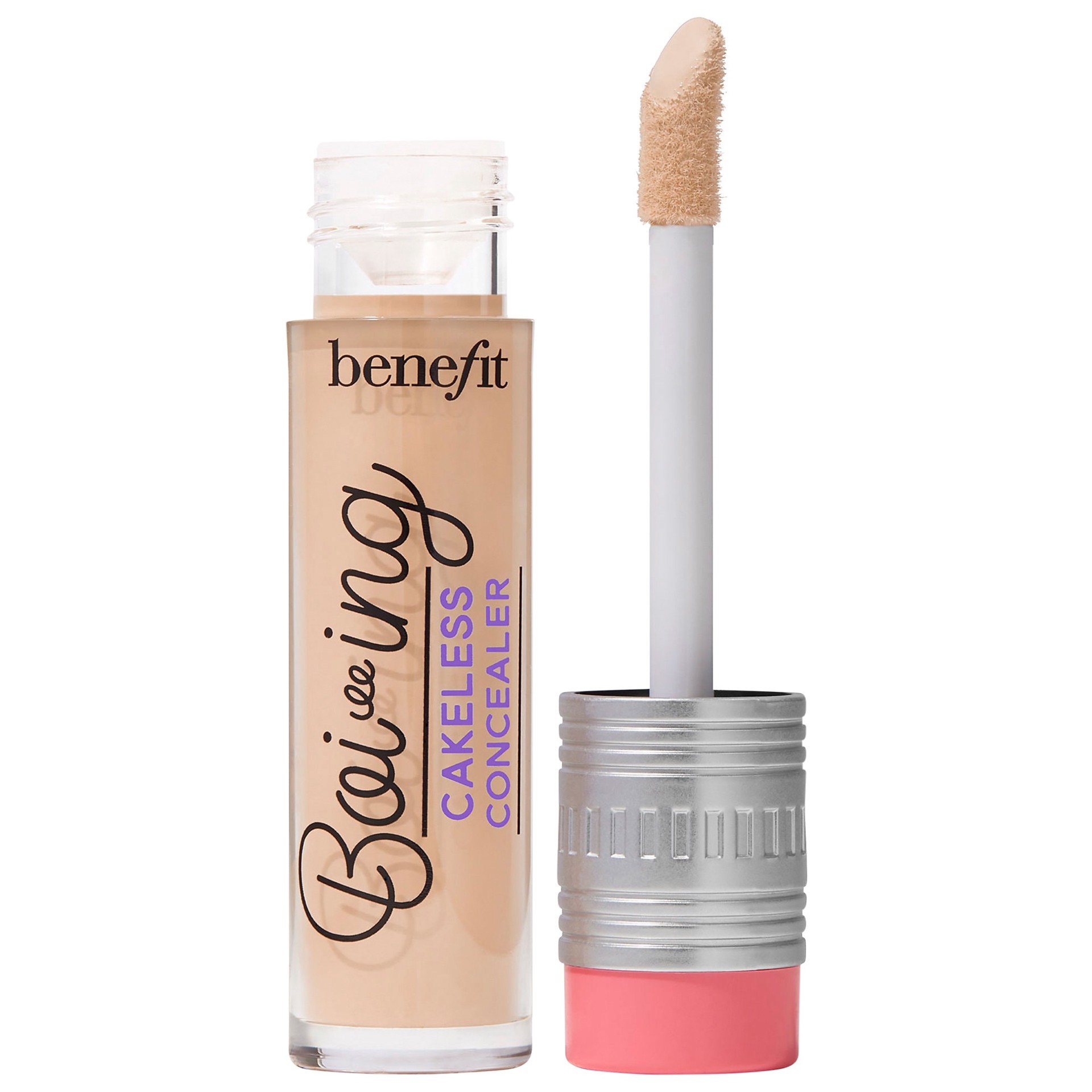slide 1 of 8, Benefit Cosmetics Boi-ing Cakeless Full Coverage Waterproof Liquid Concealer Shade 4.25 Carry On, 0.17 oz/ 5 ml