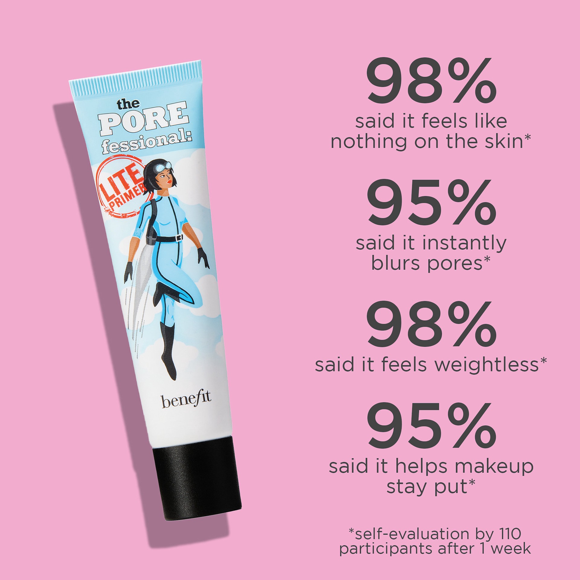 slide 2 of 10, Benefit Cosmetics The POREfessional: Mini Lite Primer Water-Based Pore Primer 0.25 oz/ 7.5 mL, 0.25 oz/ 7.5 ml