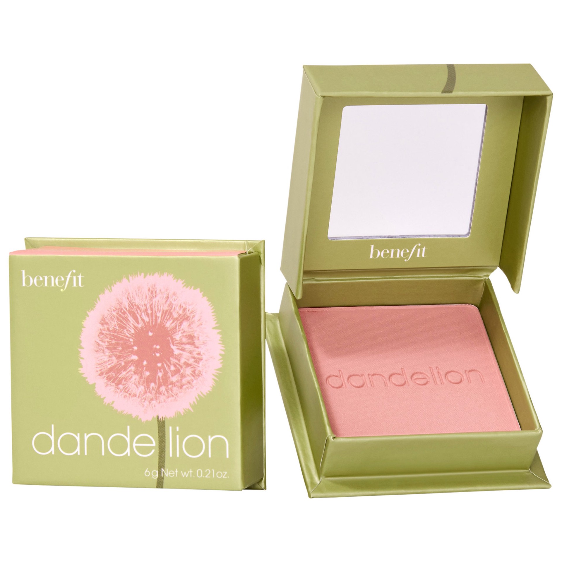 slide 1 of 9, Benefit Cosmetics Dandelion Baby-Pink Brightening Blush Full Size, 0.21 oz / 6 gram