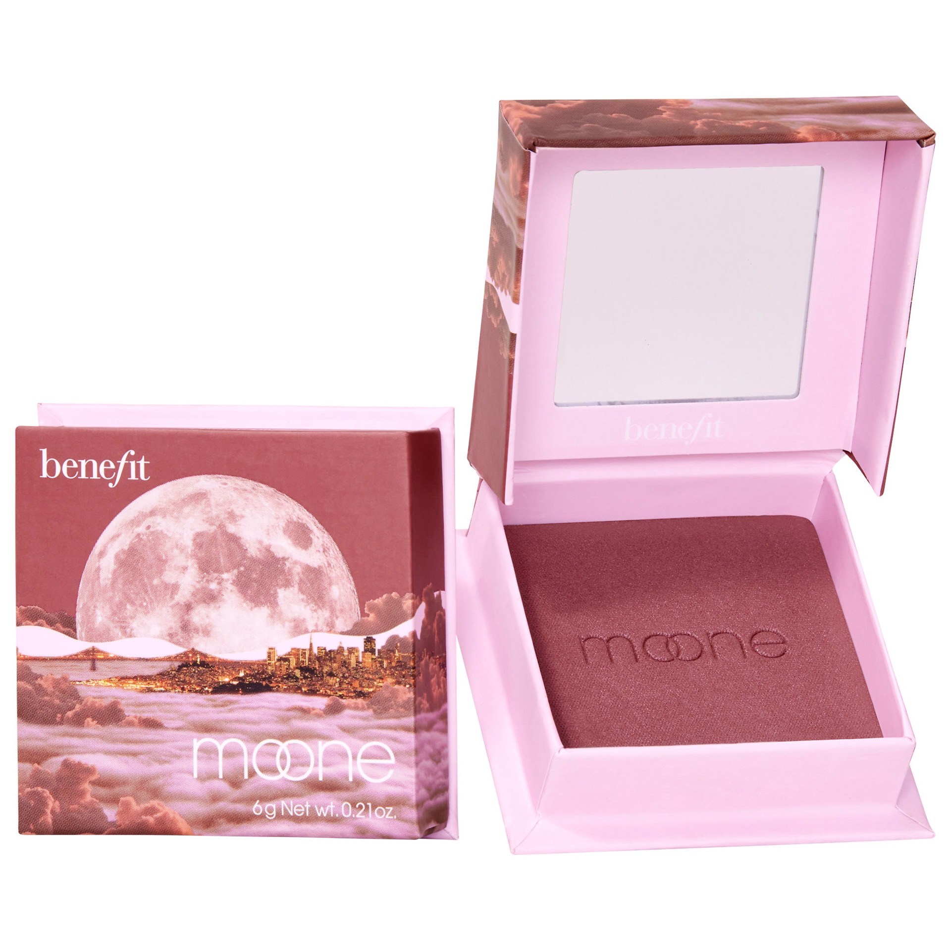 slide 1 of 9, Benefit Cosmetics Silky-Soft Powder Blush Moone, 0.21 oz / 6 gram