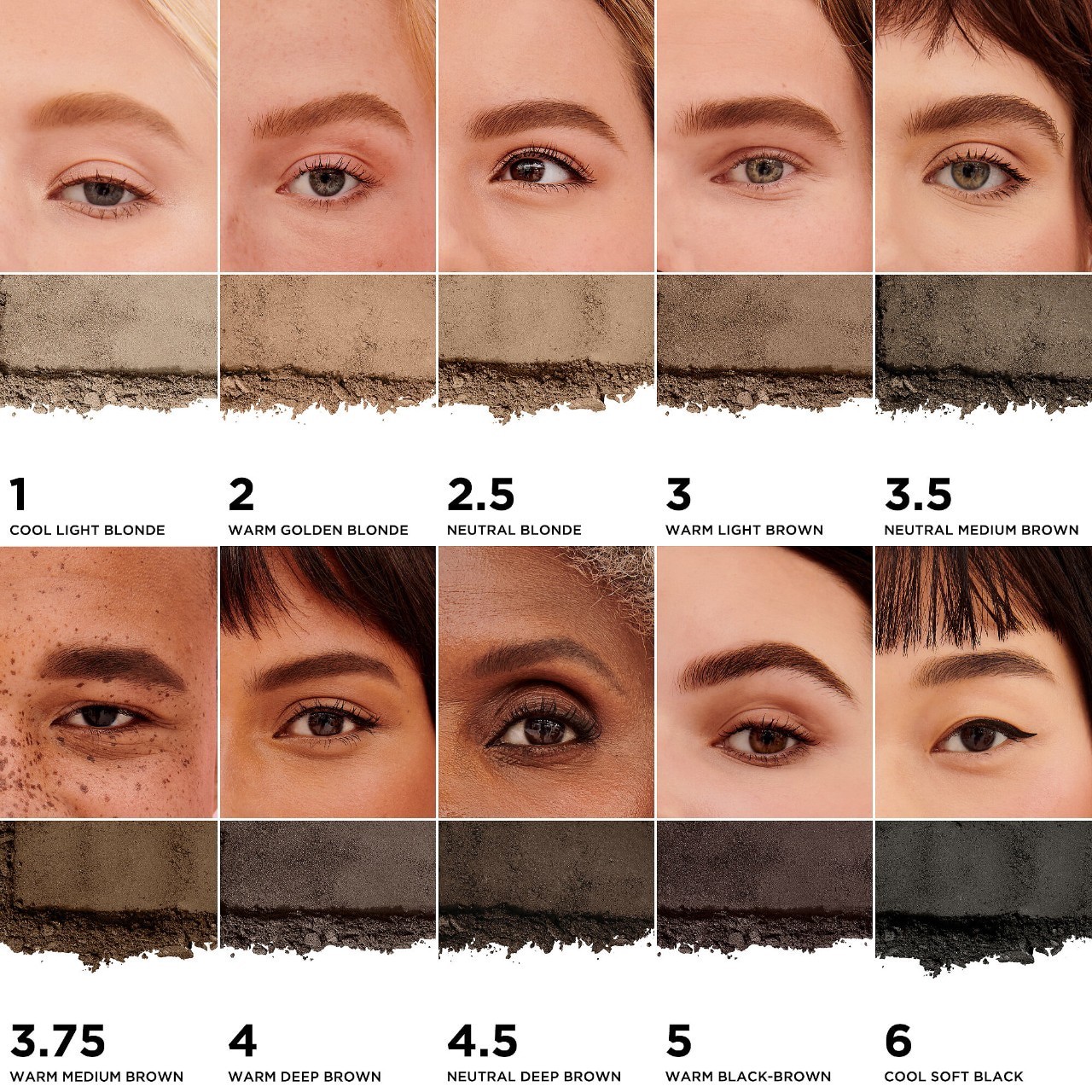 slide 4 of 9, Benefit Cosmetics Goof Proof Waterproof Brow-Filling Powder Shade 2.5, 0.06 oz / 1.9 gram