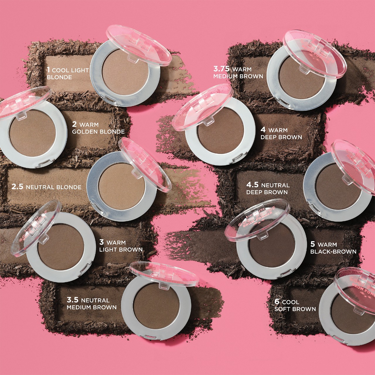 slide 8 of 9, Benefit Cosmetics Goof Proof Waterproof Brow-Filling Powder Shade 4, 0.06 oz / 1.9 gram