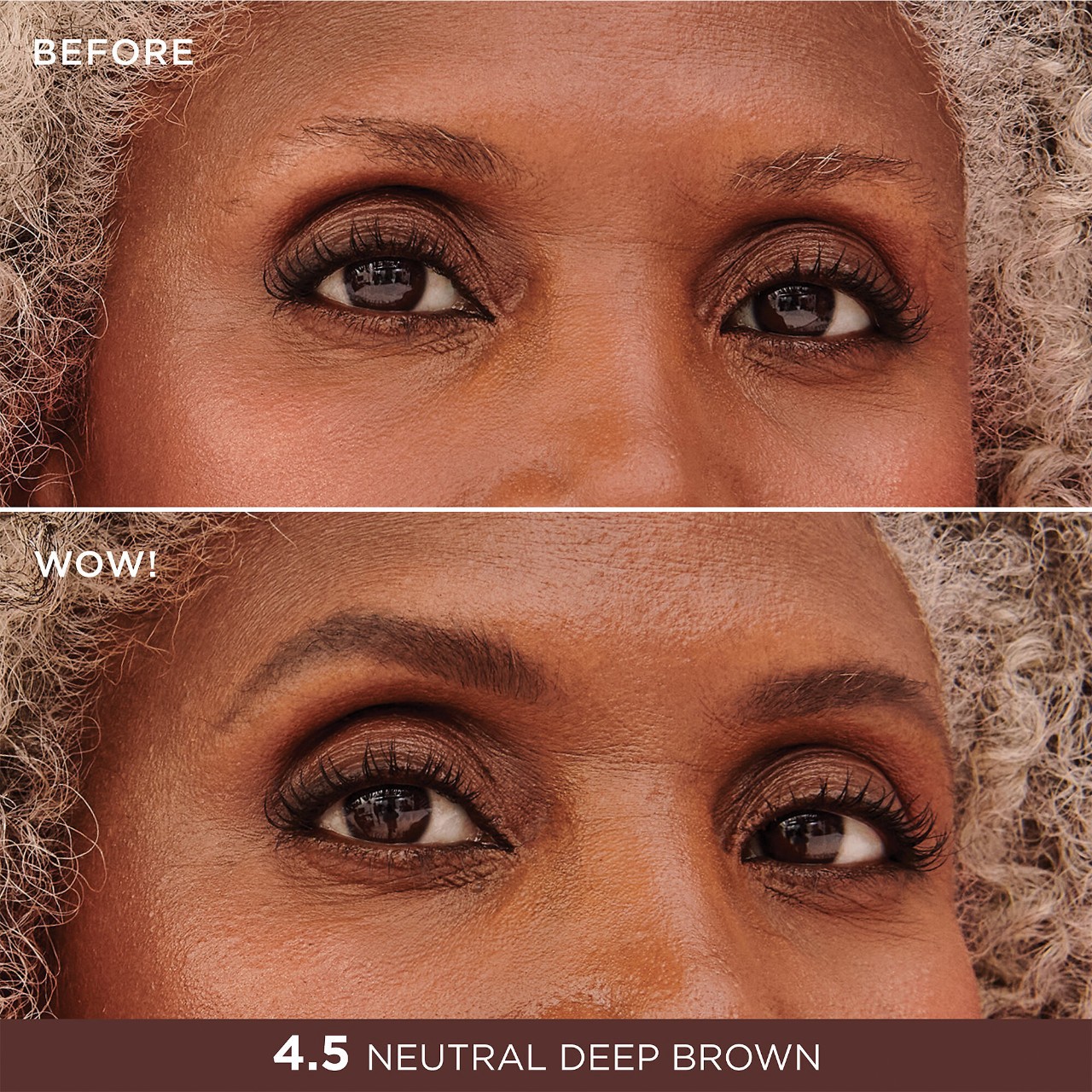 slide 2 of 9, Benefit Cosmetics Goof Proof Waterproof Brow-Filling Powder Shade 4.5, 0.06 oz / 1.9 gram