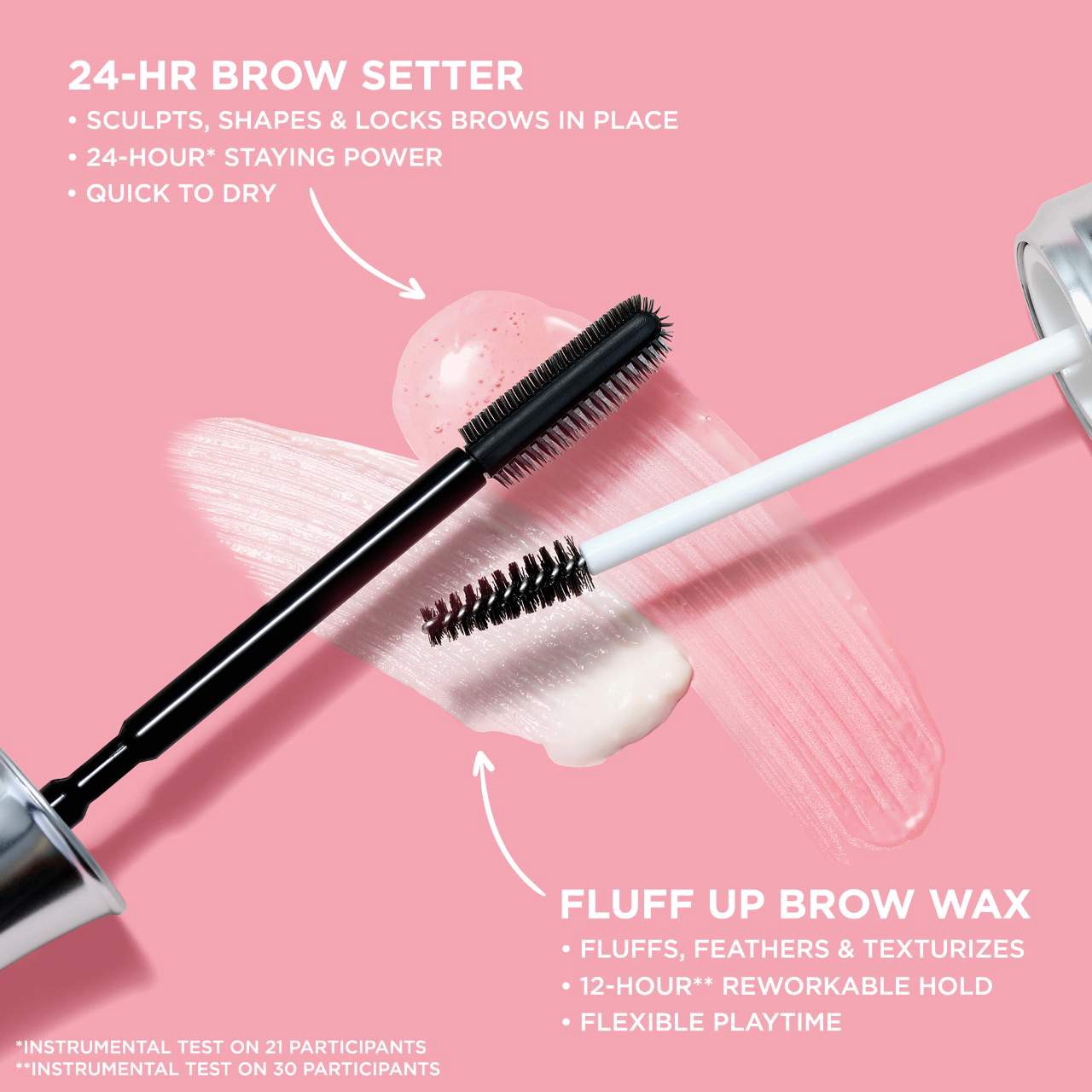 slide 3 of 9, Benefit Cosmetics Fluff Up Brow Flexible Brow-Texturizing Wax Clear, 0.23 oz / 7 ml