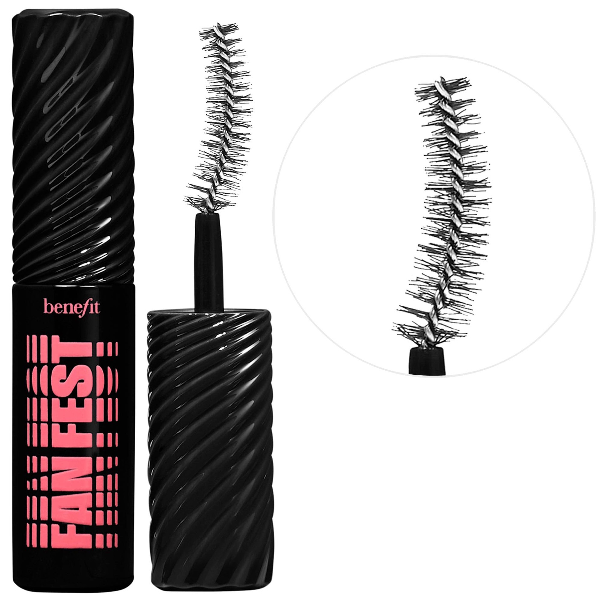 slide 1 of 10, Benefit Cosmetics Mini Fan Fest Fanning & Volumizing Mascara Hyper Black, 0.14 oz / 4 gram
