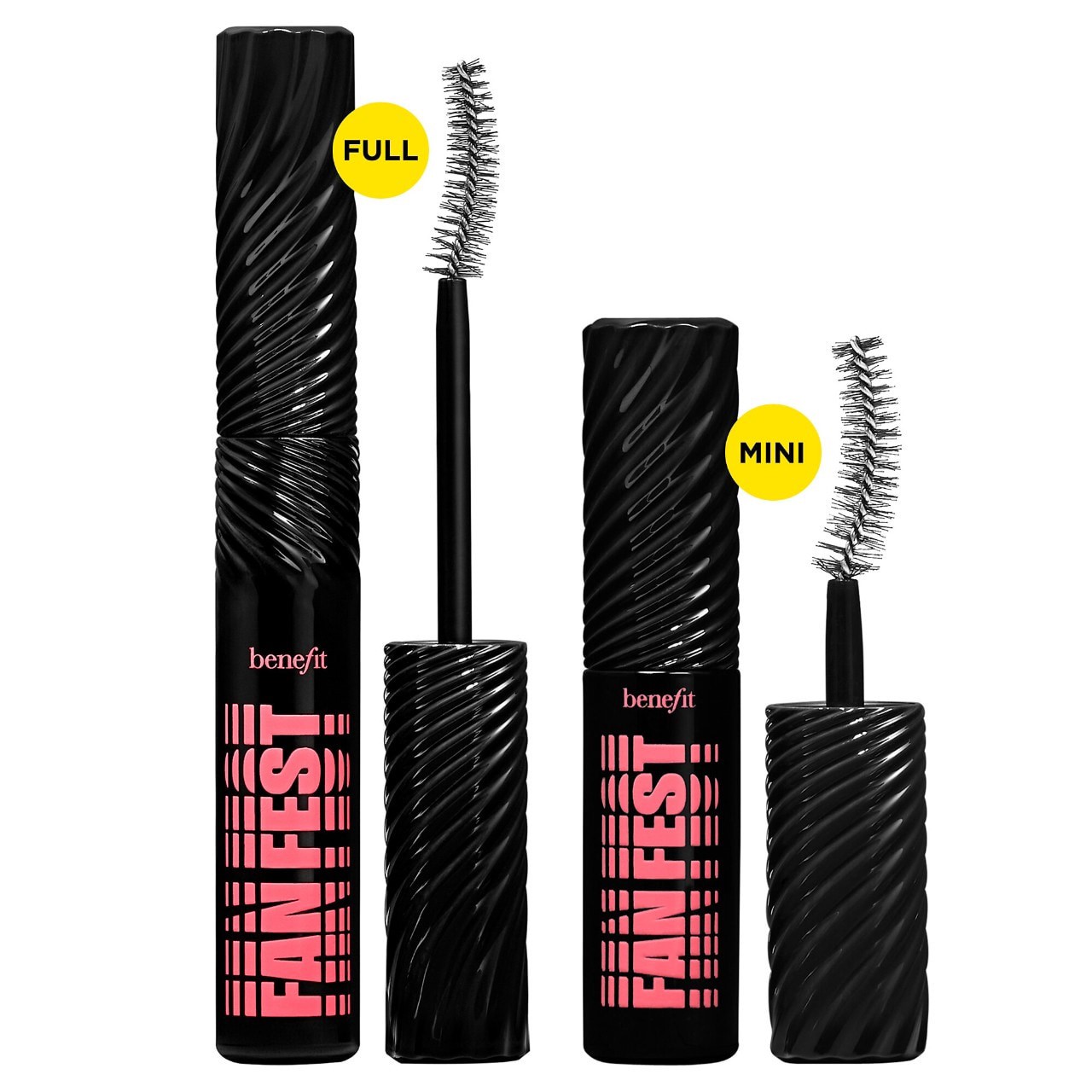 slide 9 of 10, Benefit Cosmetics Mini Fan Fest Fanning & Volumizing Mascara Hyper Black, 0.14 oz / 4 gram