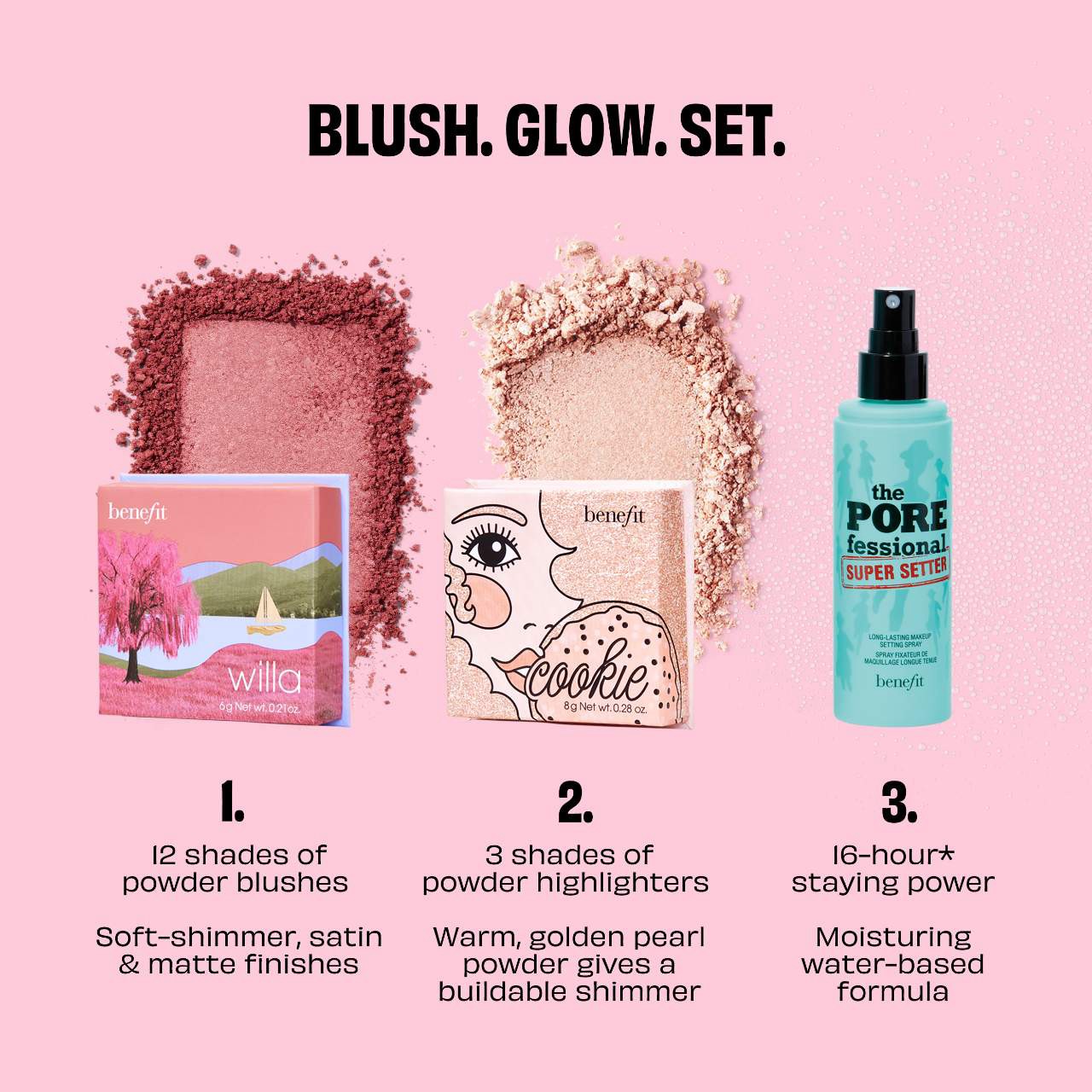 slide 6 of 7, Benefit Cosmetics Silky-Soft Powder Blush Blossy, 0.21 oz/6 gram