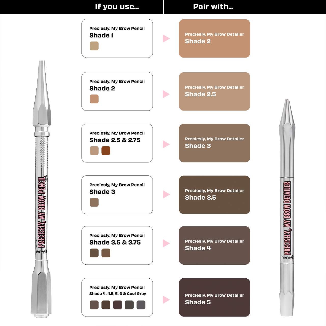 slide 4 of 9, Benefit Cosmetics Precisely, My Brow Detailer Microfine Waterproof Eyebrow Pencil Shade 04, 0.0007 oz
